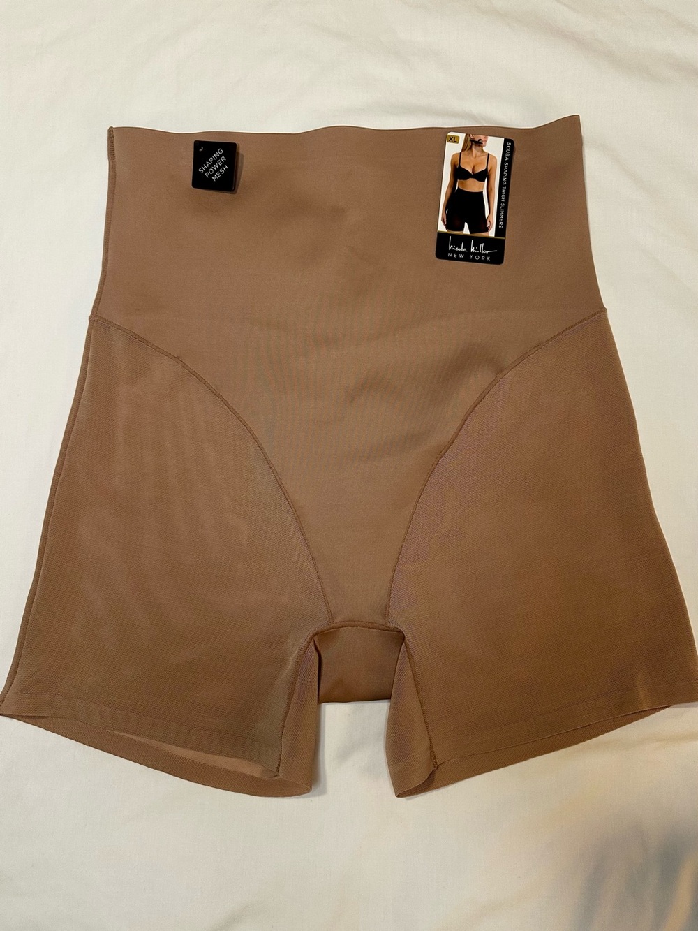 High-Waist Sculpting Shaping Shorts — Brown